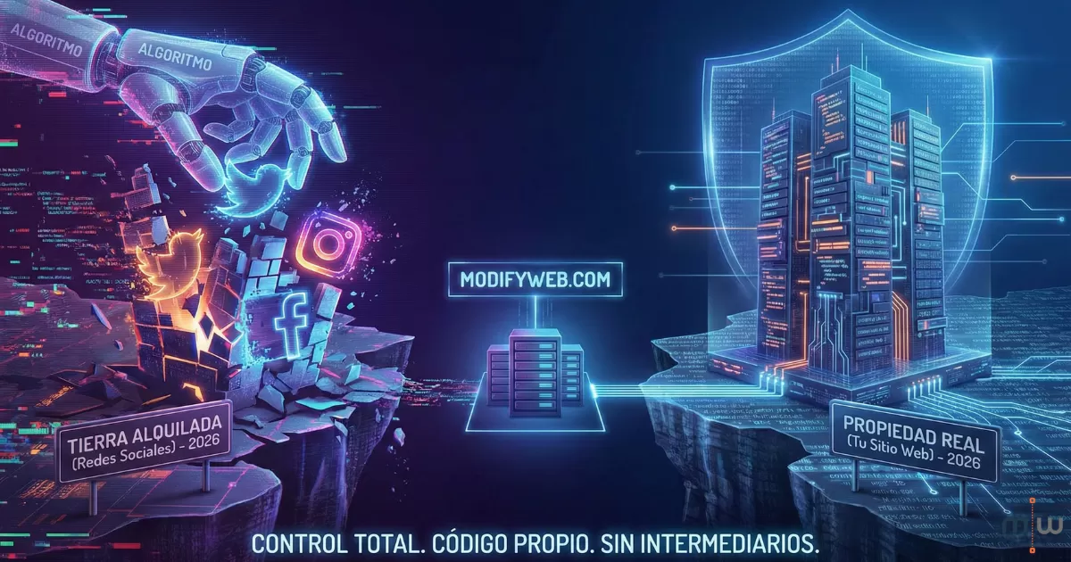 Dejen de construir en tierra alquilada: Por qué en 2026 tu sitio web es tu única propiedad real